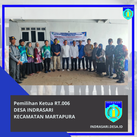 Pemilihan Ketua RT.006 Desa Indrasari Berlangsung Demokratis, Hasil Imbang Disepakati Secara Mufakat